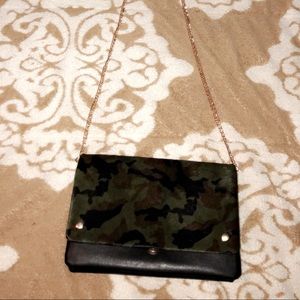 Leather Camo Bag